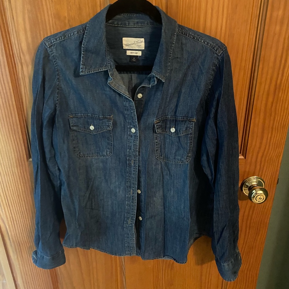 Denim button up